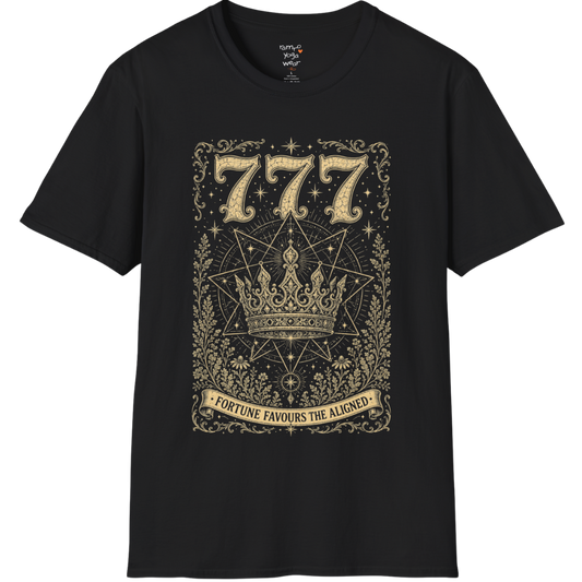 777 celestial crown sacred geometry star mandala engraving design — Dark Sacred Stillness collection by Ramro Yoga Wear in black.