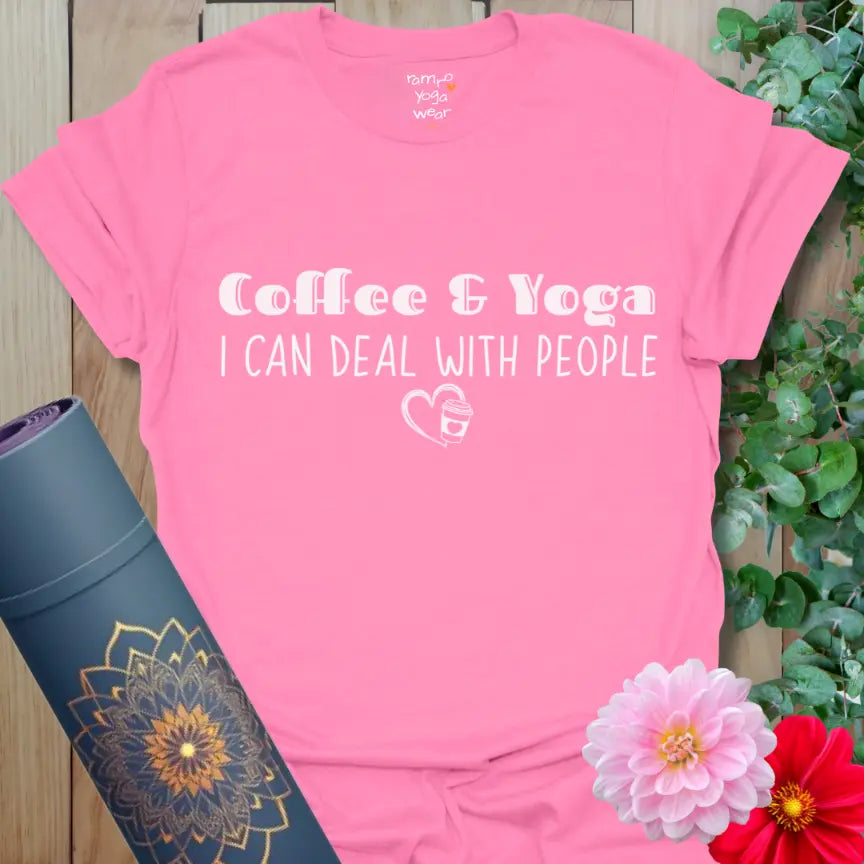 Azalea People T-Shirt with bold, expressive typography on soft cotton, perfect for mindful movement and everyday comfort.