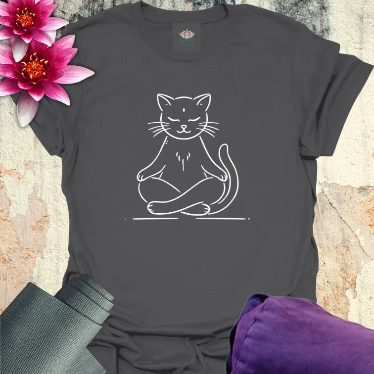 Meditating Cat T-Shirt