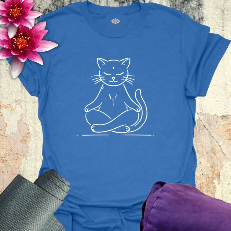 Meditating Cat T-Shirt