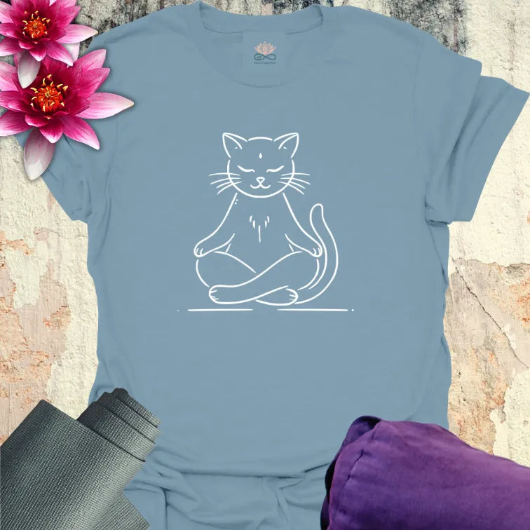 Meditating Cat T-Shirt