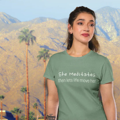 She Meditates T-Shirt