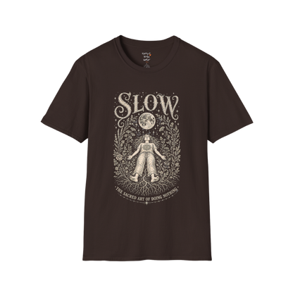 Woman in Savasana with botanical frame and full moon engraving design — Sacred Thread collection by Ramro Yoga Wear