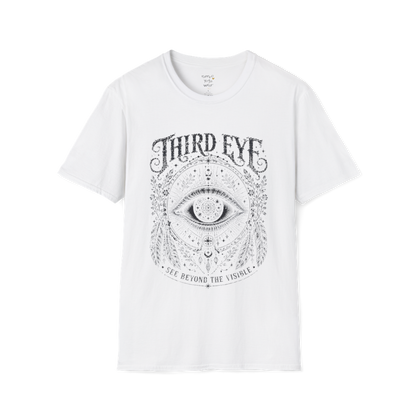 Sacred all-seeing eye with mandala frame, feathers and botanical engraving design — Sacred Thread collection by Ramro Yoga Wear