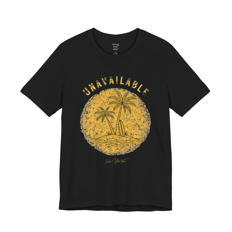 Palm tree savasana yoga slogan tee in Black — Funny Yoga Shirts collection by Ramro Yoga Wear