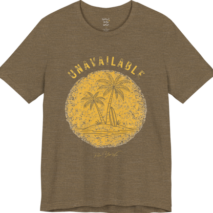 Palm tree savasana yoga slogan tee in Heather Olive — Funny Yoga Shirts collection by Ramro Yoga Wear